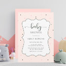 Search for polka dot baby shower invitations Modern