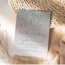 Search for chic 60th birthday invitations Silver
