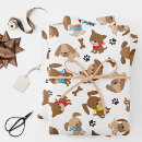 Search for dog paw print wrapping paper Puppies