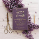 Search for purple hens party invitations Bride to be