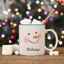 Search for smiling snowman mugs Face