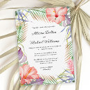 Search for hibiscus wedding invitations palm