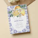 Search for mediterranean bridal shower invitations Elegant