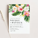 Search for hibiscus wedding invitations watercolor