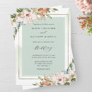 Search for dusty rose and sage green wedding invitations Spring summer winter