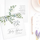 Search for square baby shower invitations Greenery