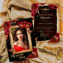Search for red masquerade party invitations Modern