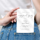 Search for white engagement party invitations Minimal