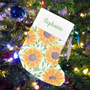 Search for sunflower christmas stockings Floral