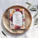 Search for floral thanksgiving invitations Burgundy