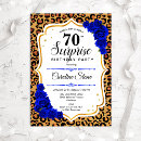 Search for leopard 70th birthday invitations Cheetah