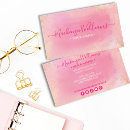 Search for pink glitter business cards Feminine girly