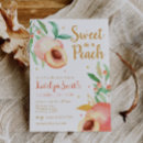 Search for sweet as a peach invitations Greenery