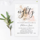 Search for 80th woman birthday invitations Eighty