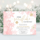 Search for snowflake baby girl shower invitations Snowflakes