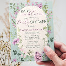 Search for wildflowers baby shower invitations Simple