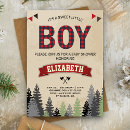 Search for flannel baby shower invitations Adventure