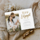 Search for foil engagement party invitations Minimal