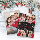 Search for black and gold photo christmas cards Red