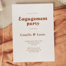 Search for unique engagement party invitations Typography