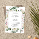 Search for tropical greenery wedding invitations Beach