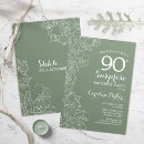Search for olive green birthday invitations Elegant