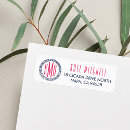 Search for preppy stripes return address labels Classic