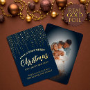 Search for real foil christmas cards Typography