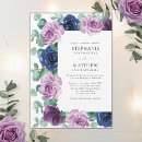 Search for dusty blue and mauve wedding invitations Eucalyptus