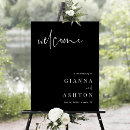 Search for black and white wedding signs Simple