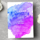 Search for purple and turquoise wedding invitations Violet