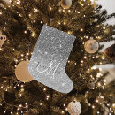 Search for grey christmas stockings Glitter