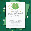 Search for shamrock invitations Lucky little shamrock