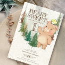 Search for beary 1st birthday invitations Watercolor