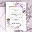 Search for lavender and gold wedding invitations Rustic