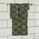 Search for art deco bath towels Black