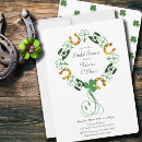 Search for gold horseshoe invitations Shamrock