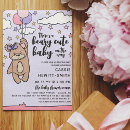 Search for pink and purple baby shower invitations Cute