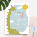 Search for dinosaur birthday invitations Girl