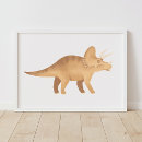 Search for dinosaur kids posters Watercolor