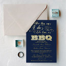 Search for barbeque wedding invitations Typography