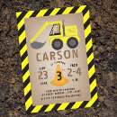 Search for construction equipment invitations birthday