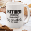 Search for details mugs Retired