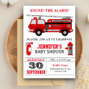Search for firefighter baby shower invitations Modern