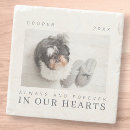Search for pet photo coasters In loving memory