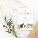 Search for jungle wild one birthday invitations Elephant