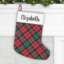 Search for red and green christmas stockings Elegant