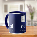 Search for navy blue mugs white