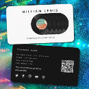 Search for record player business cards Vintage