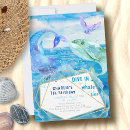 Search for whale birthday invitations Blue
